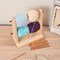 Wooden Yarn Holder, Double Revolving Storage for Knitting & Crochet Supplies (wood)